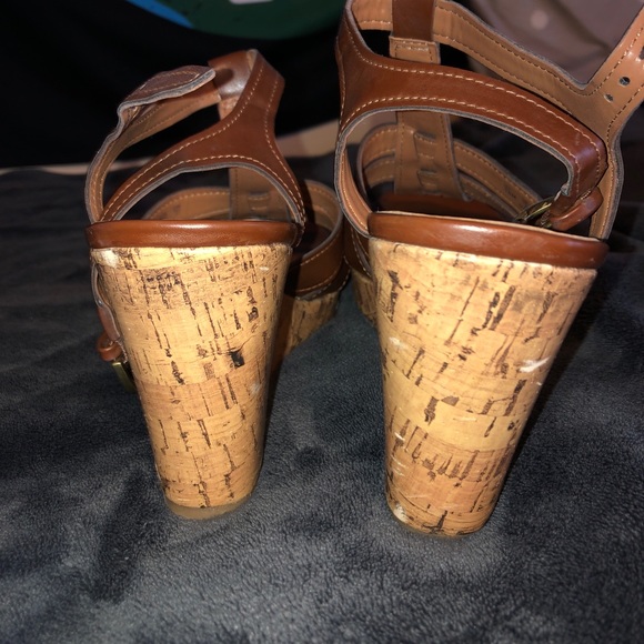 Franco Sarto Brown Wedges - Picture 4 of 6